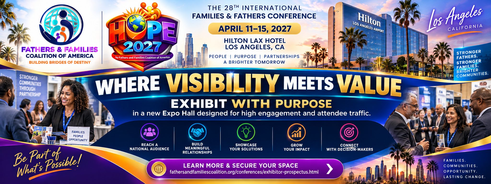 HOPE 2027 28th International Families and Fathers Conference exhibitor opportunity — Where Visibility Meets Value